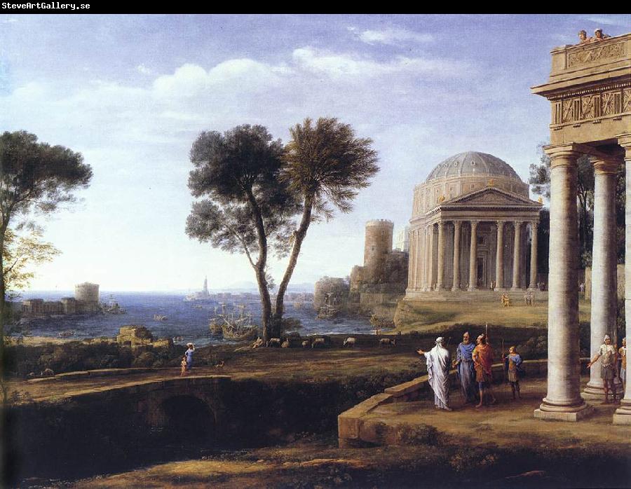 Claude Lorrain Landscape with Aeneas at Delos